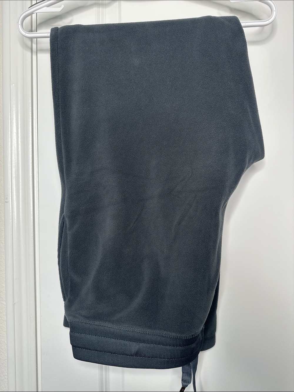 Danskin Now Charcoal Gray Wide Leg Drawstring Fleece Joggers